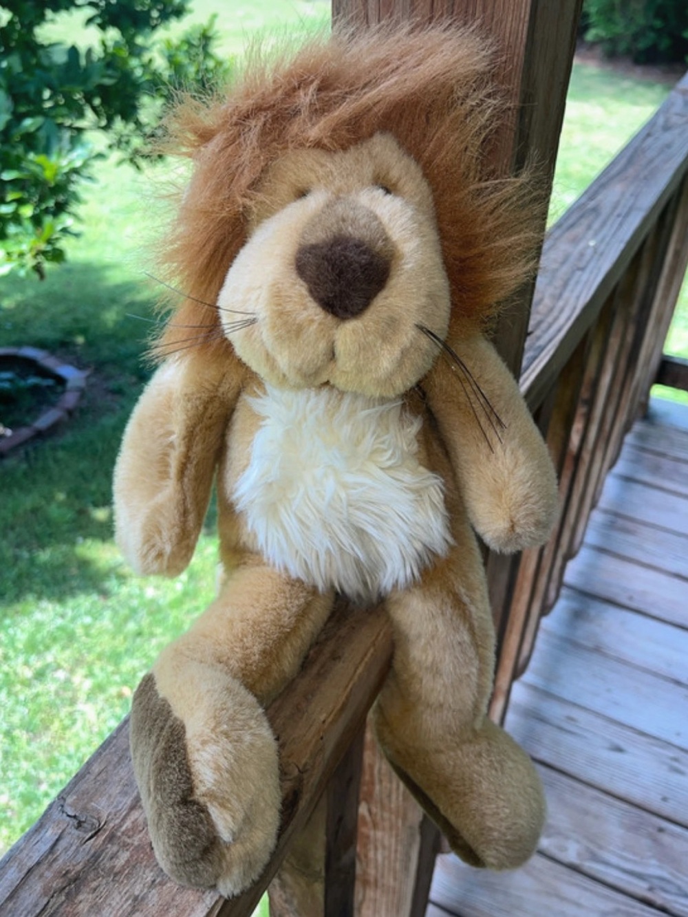 Vintage Lion plush stuffed animal 90s